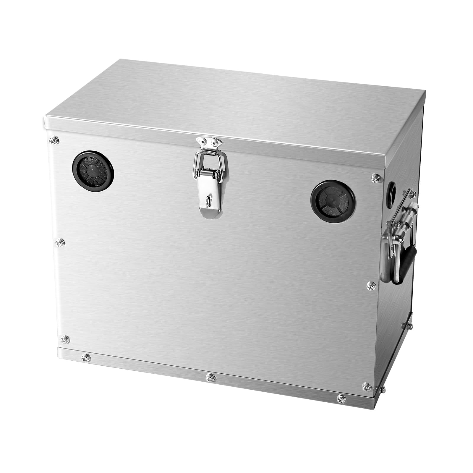 VEVOR Scatola per Batteria Gruppo 24/31, Cassetta per Batteria da Auto Barche in Acciaio Inox, Custodia per Batteria da Barca con Serratura Custodia Portabatterie per Auto, Barche, Camper, Viaggio