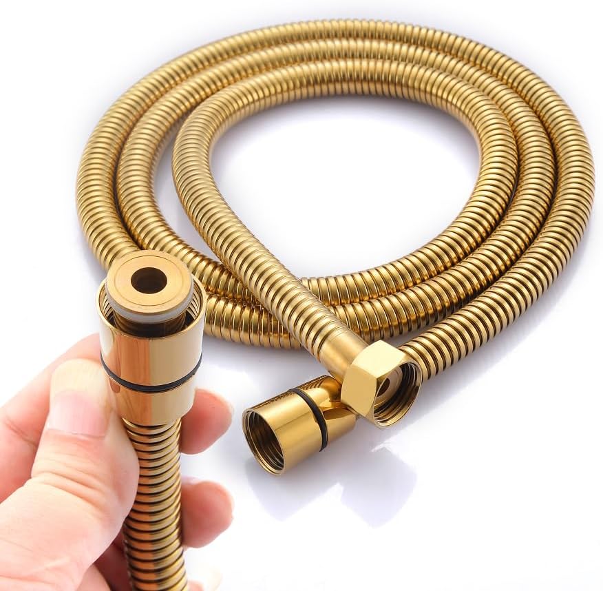Shampoo Bowl Sprayer Hose Replacement, 1/4" Nut Professional Salon Sink Stainless Steel Hose for Sink Shampoo Bed & Barber Shop, Salon Sink Replacement Part for Shampoo Bowl