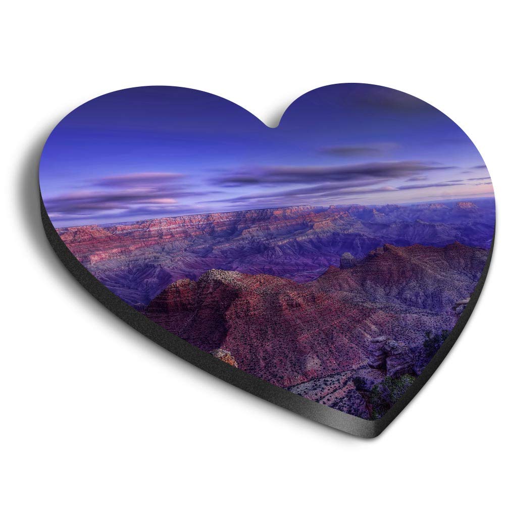 Destination Vinyl Ltd Multicolor 1 X Heart Mdf Magnets - Grand Canyon Sunset America 21637