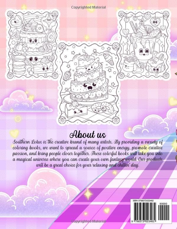 Adorable Sweet Treats Coloring Book: Fun And Cute Cupcakes, Lovely Illustrations Of Delicious Desserts Provides Relaxation, Easy Coloring Pages For Toddlers Kids Adults Colorists image 3