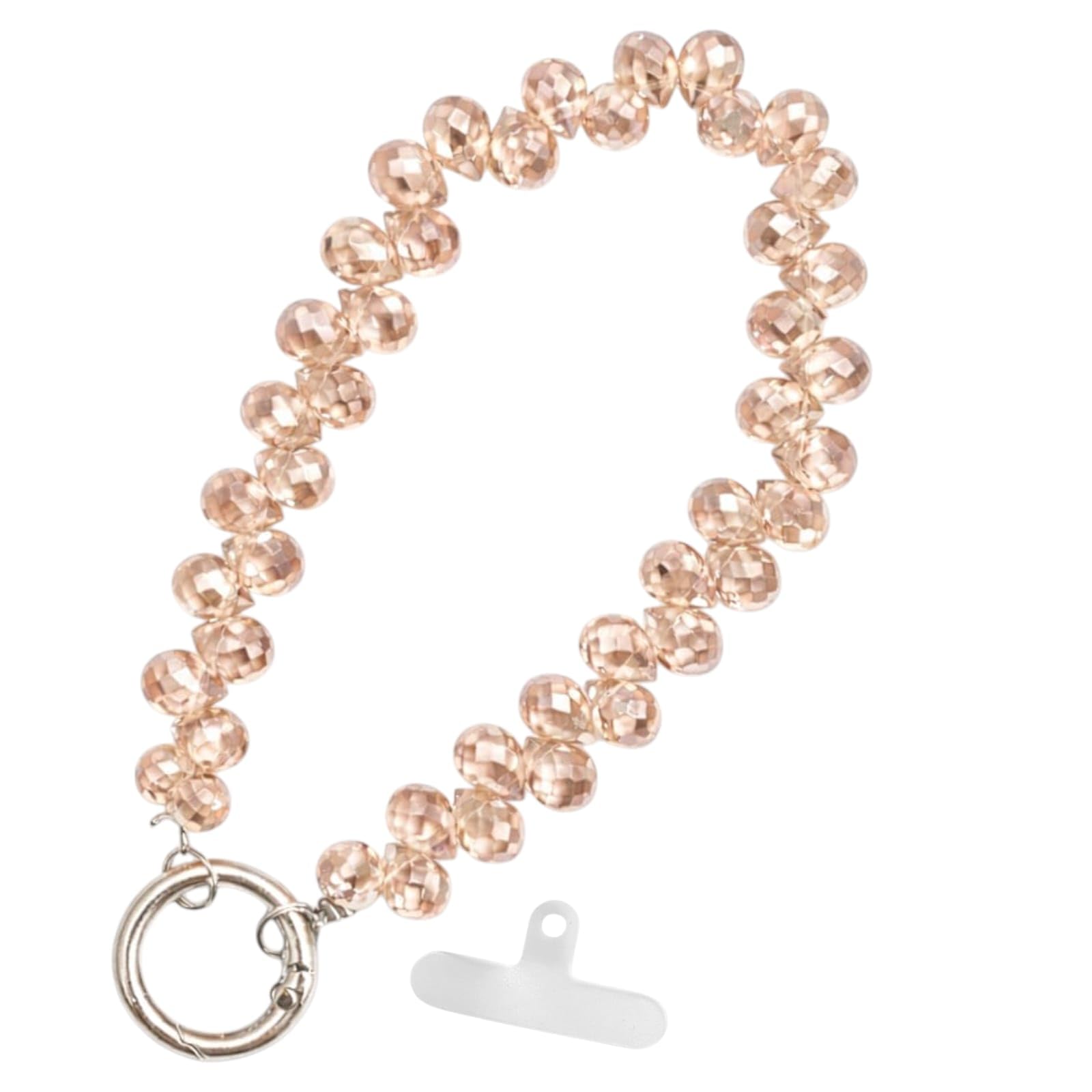 Crystal Beaded Phone Wrist Strap for Women & Girls | Faceted Acrylic Bead Phone Charm | Detachable Hand Strap for Mobile Case | Handbag Accessory & Gift (1Pcs)-image-18