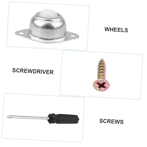Miniatura 8 de SOLUSTRE Rodamiento de transferencia de rueda 6 uds. Rodamientos de bolas de ruedas de rotación, rodillo de transferencia de rodillos de tornillo,