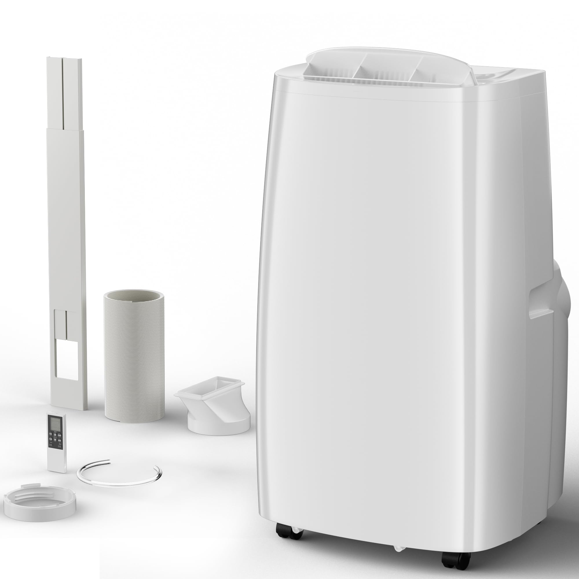 Uthfy 14000BTU Portable Air Conditioners 4-in-1 Fonction Ac Unit with Cooling Dehumidifier Fan and Sleep Mode Timer Auto-on