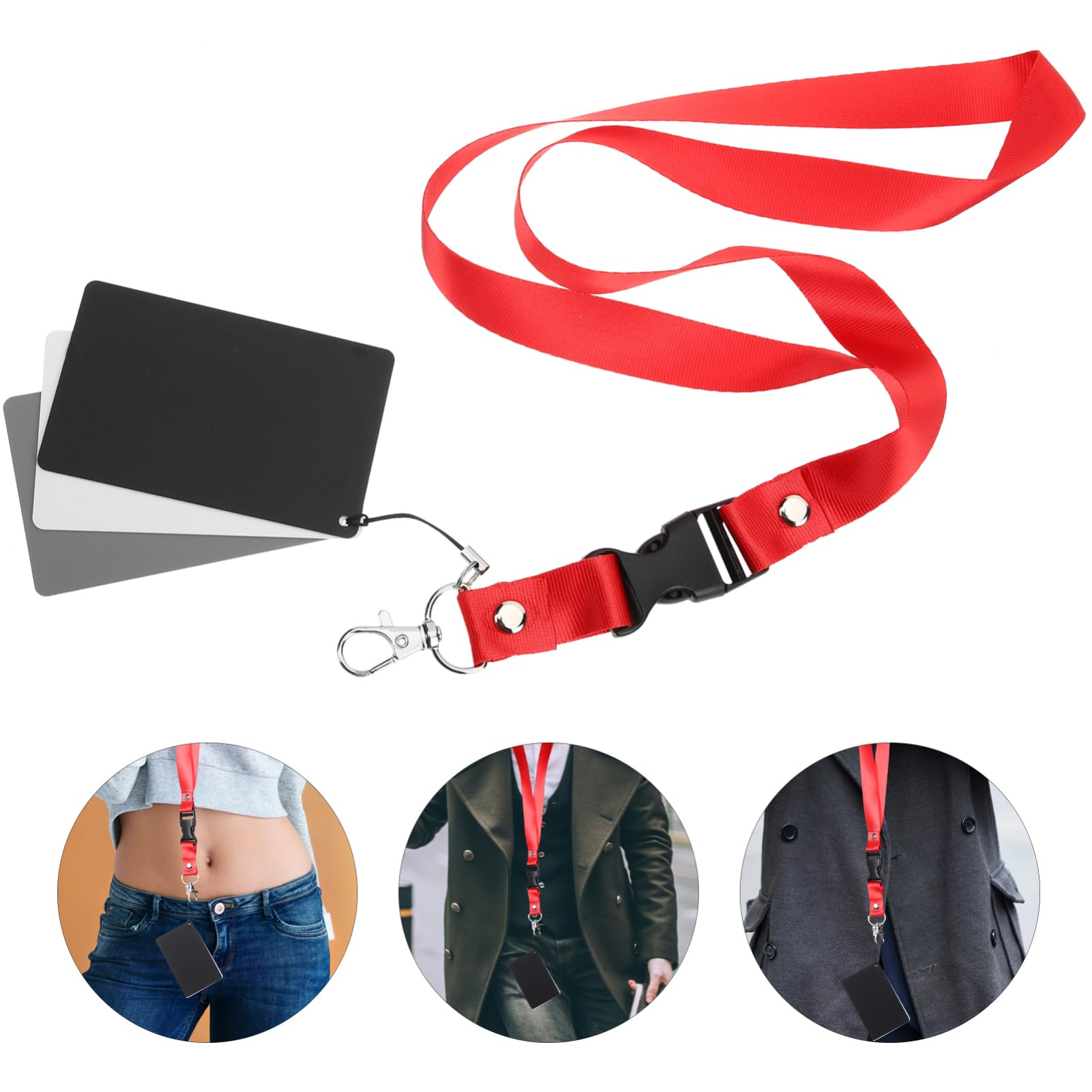 KICHOUSE 4pcs Gray Cards Camera Cards Photo Cards The Photostick Photo Grey Cards White Balance Card Photography White Cards for Photography Grey Color Checker Camera Color Cards Acrylic