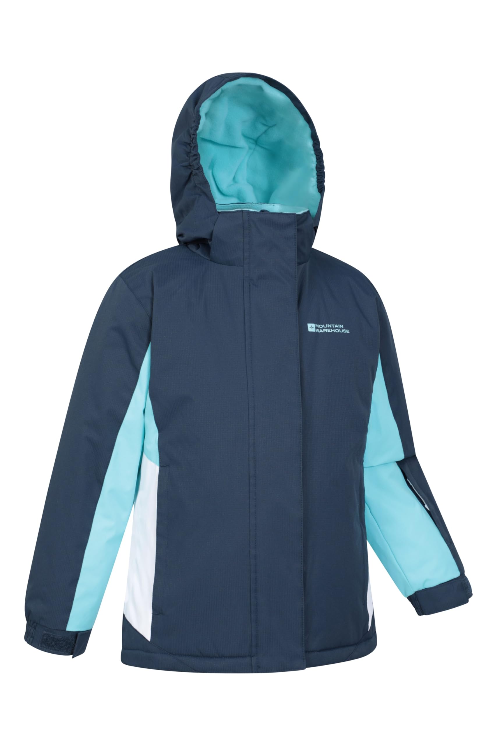 Mountain Warehouse Veste de Ski Honey Enfants - Résistante à la Neige, Poignets réglables, Doublure Polaire, Jupe Pare-Neige intégrée -Parfaite pour Tenir Chaud en Hiver