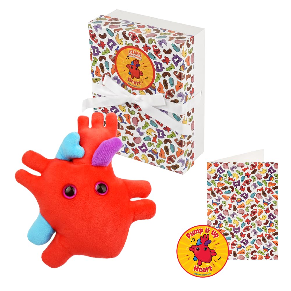 Amazon.com: GIANTmicrobes Heart Plush Gift Set – Includes Plush