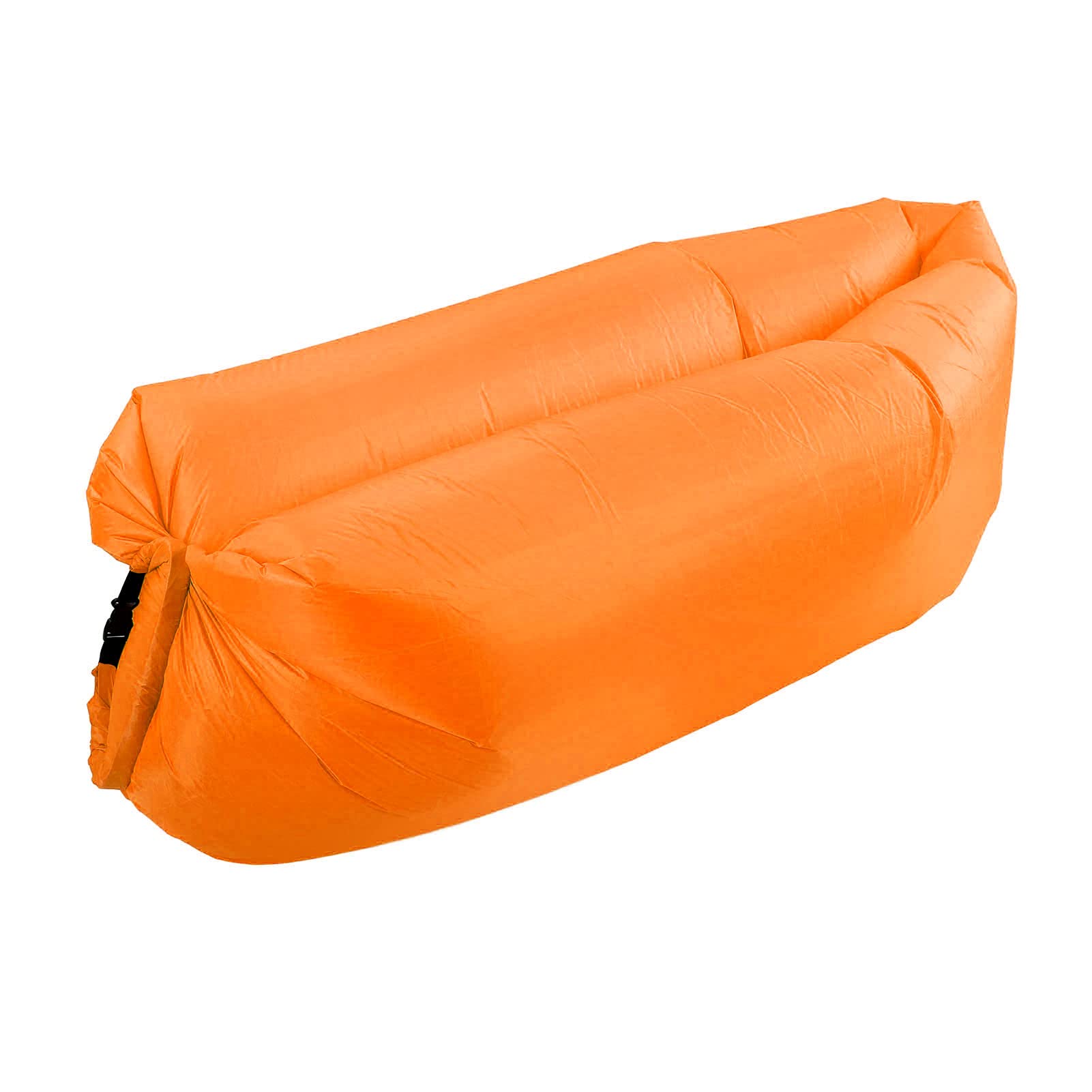 Inflatable Lounger Air Sofa, Inflatable Couch Foldable Ergonomic Comfortable Wear Resistant for Camping (Orange)-picture-17