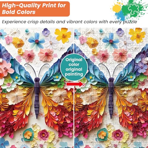 Puzzle 500 Piezas Mariposas para Adultos 15+ Anos miniatura 5