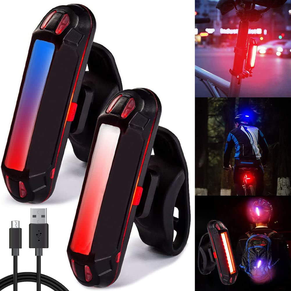 Luci USB Ricaricabili Mountain Bike Luce Posteriore Della Bicicletta Impermeabile 30 LED-ROSSO E