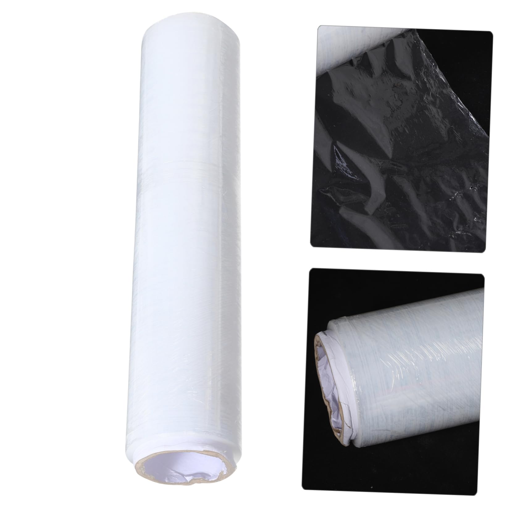 Rollo de Película Estirable Transparente de 45cm, Hdpe para Embalaje | Envoltura Adhesiva para Envío Seguro, Alta Elasticidad Industrial, Material de Embalaje para Mudanza