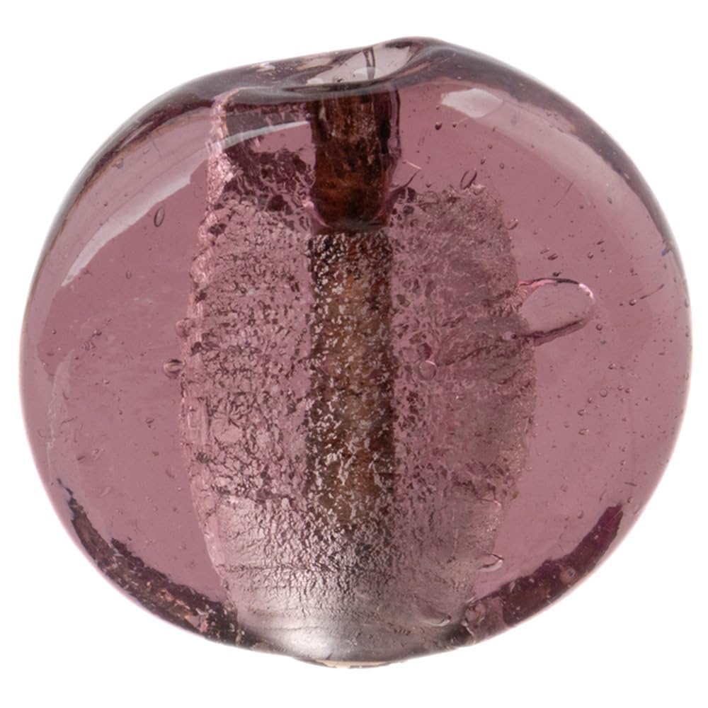 Craft County Silver Foil Glass Beads – DIY Jewelry Making and Embellishments