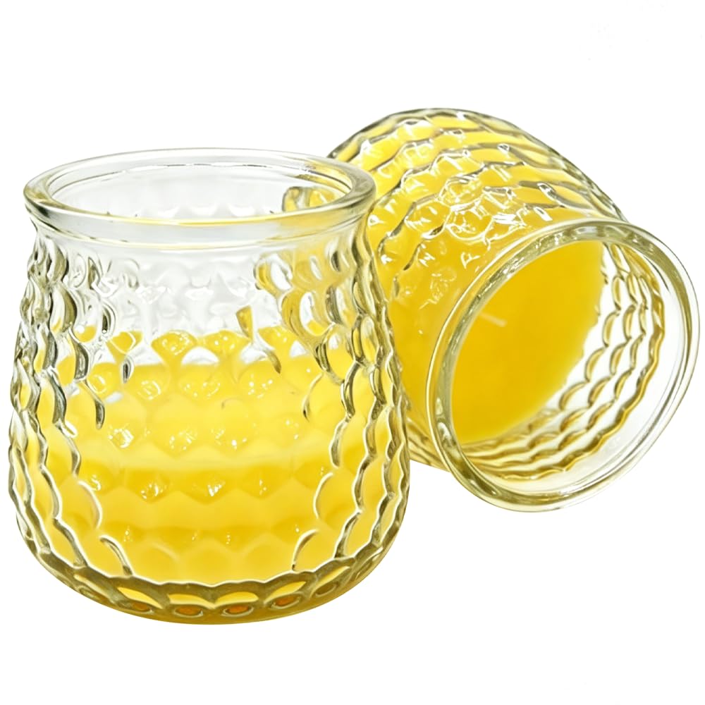 Ram® Citronella Candles Outdoor Pack of 2 Jar Candles Burning Citronella Candles for BBQ Picnic Patio 30 Hours