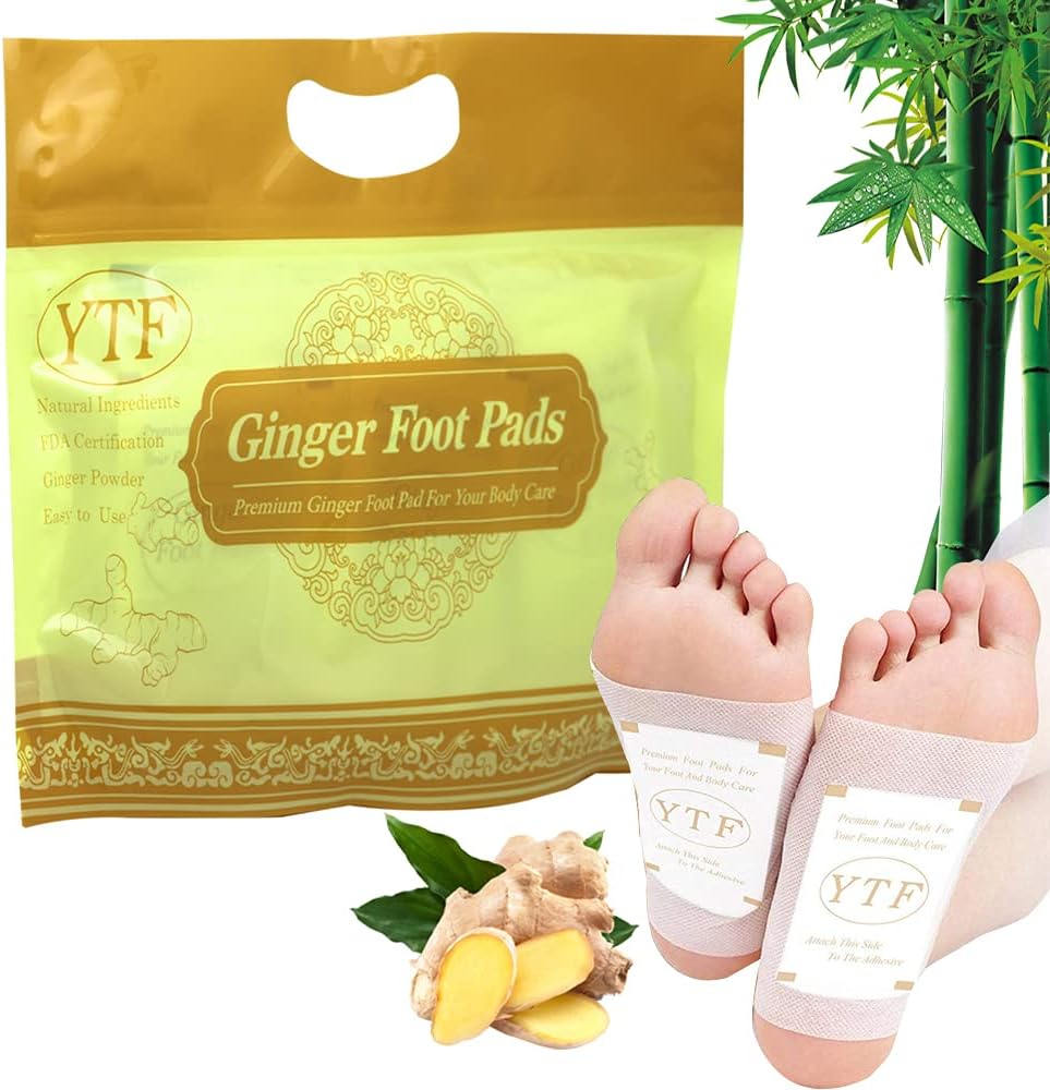 Deep Cleansing Ginger Foot Pads Premium Natural Bamboo