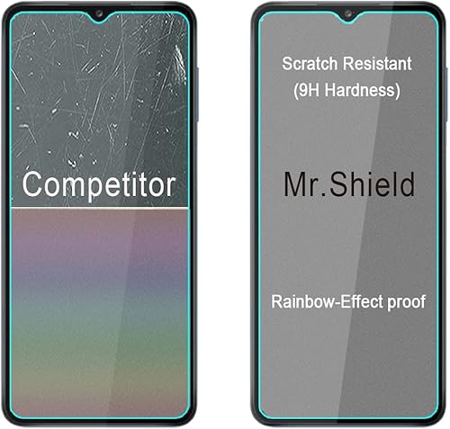 Miniatura 6 de Mr.Shield [Paquete de 3] Diseñado para Samsung Galaxy A13 4G [vidrio templado] [Vidrio japonés con dureza 9H] Protector de pantalla con reemplazo de