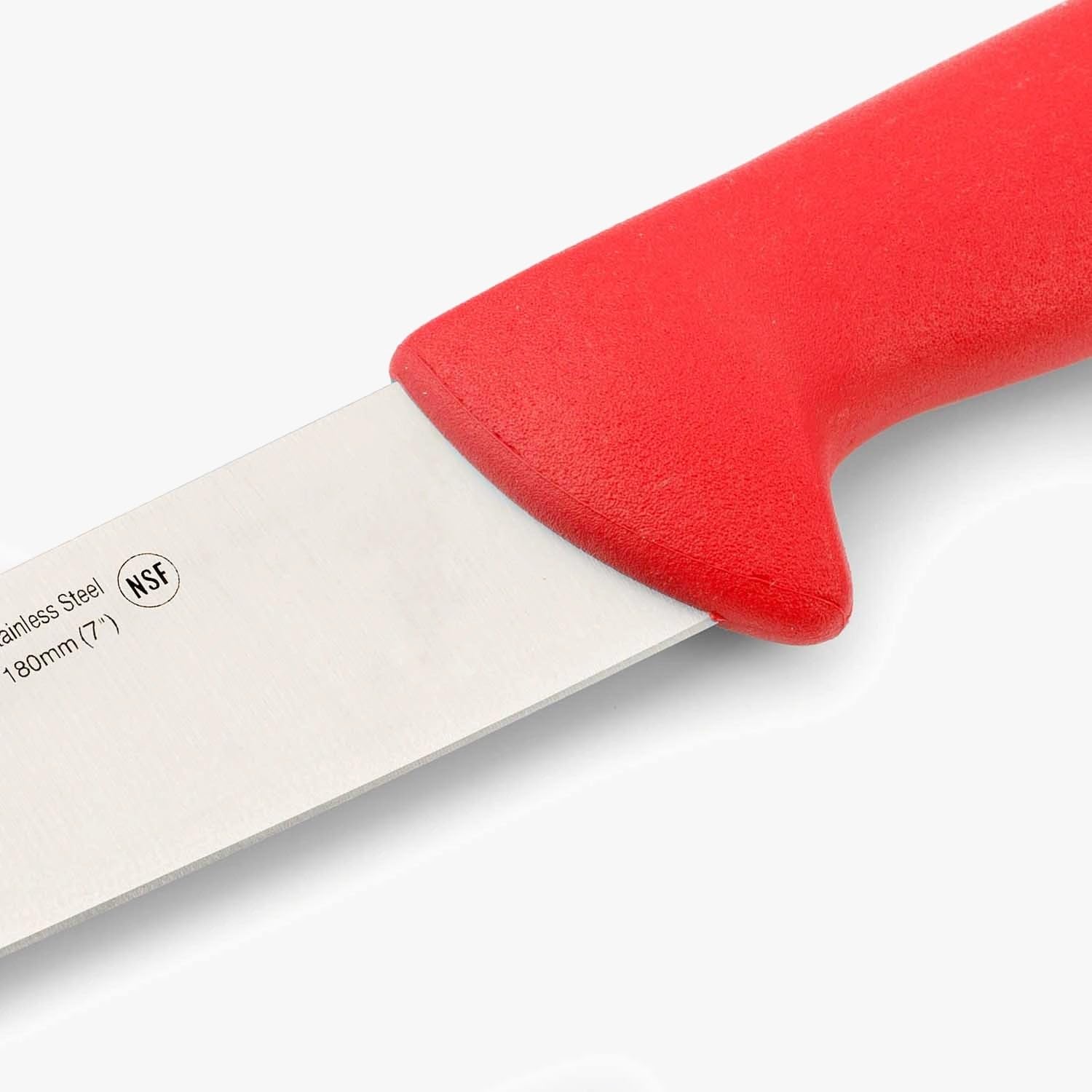 Arcos Coltello da Macellaio in Acciaio Inossidabile Nitrum – Ideale per Carne, Manico in Polipropilene, Sistema di Identificazione Colore per Uso Prolungato e Pesante – Rosso, Serie 2900