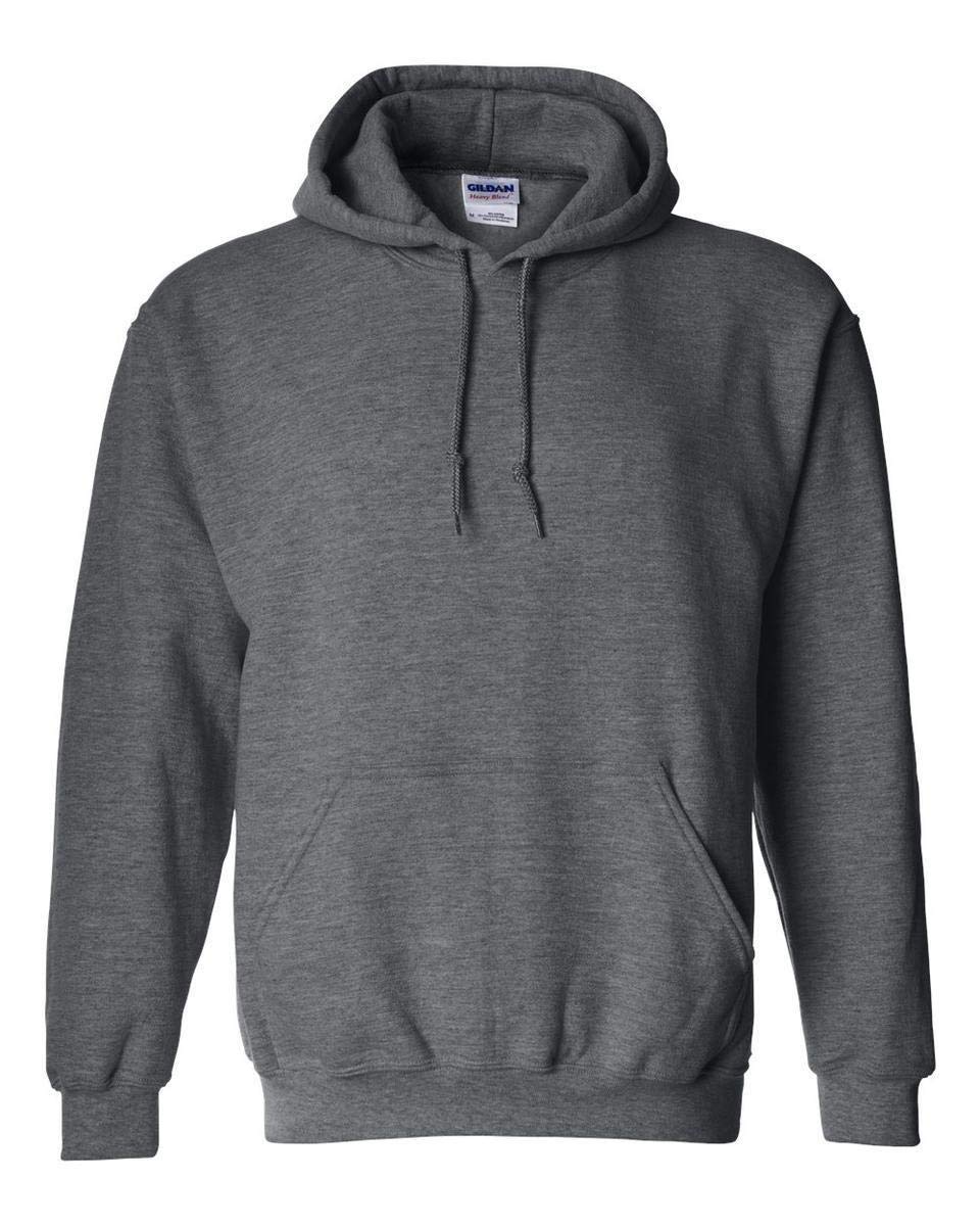 Gildan Men's Graphitheather Adult 50/50. Hooded Sweat/18500, Plain, Xxxl