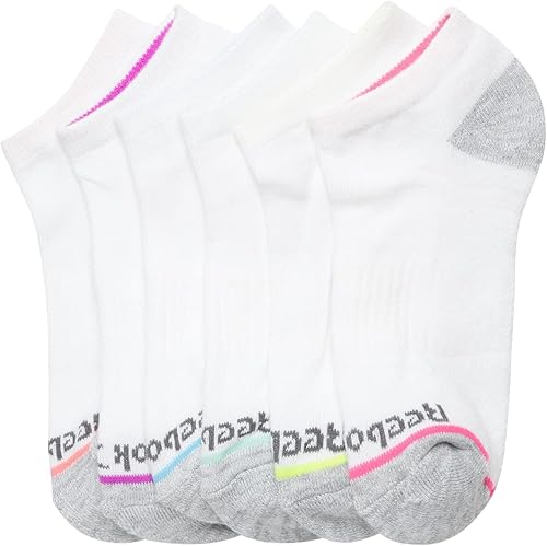 Miniatura 4 de Reebok Calcetines deportivos para mujer - Calcetines de corte bajo de rendimiento (paquete de 6)