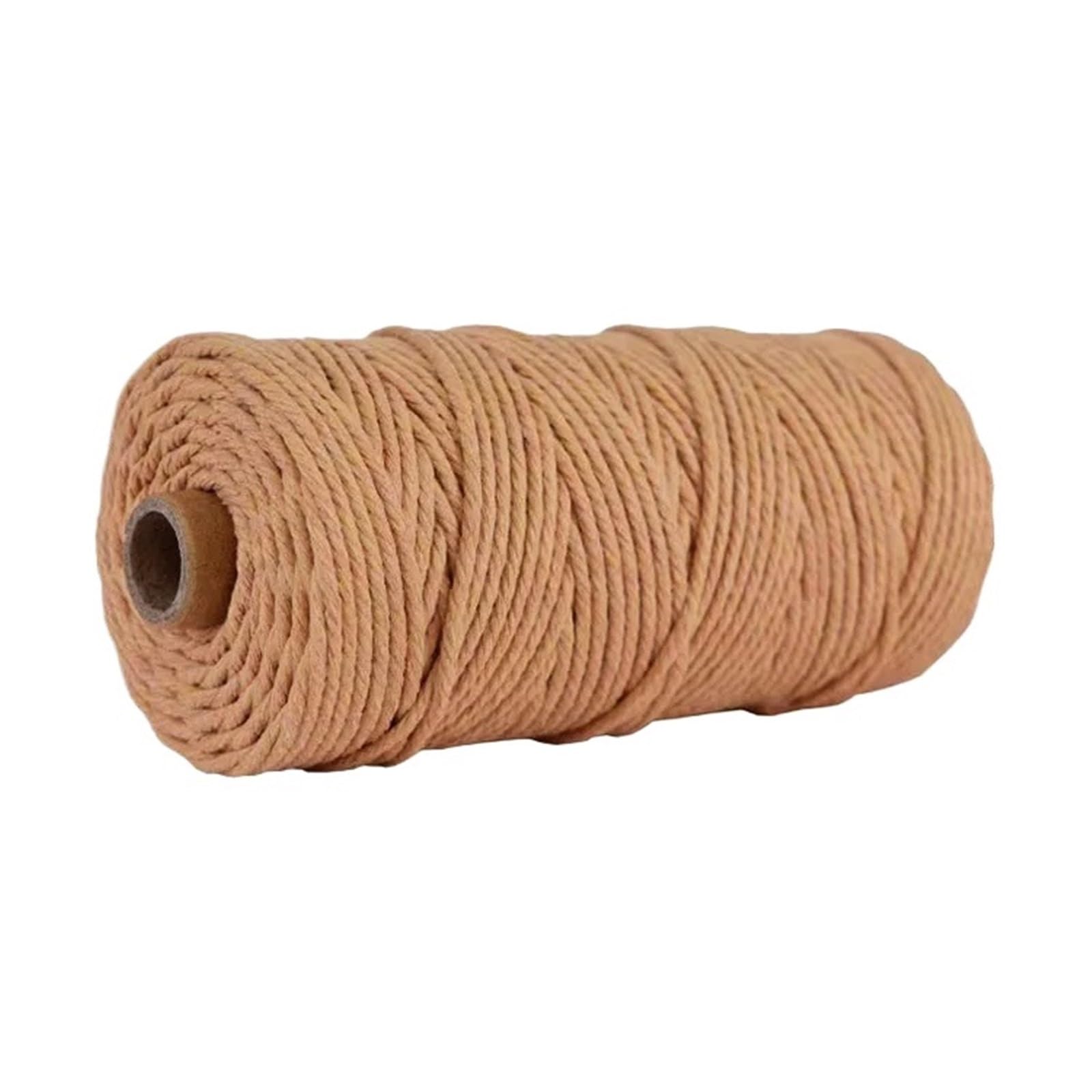 Cotton Macrame Cord 100M/Roll 3.0mm Colored Macrame Cotton Cord Colorful Twine String Rope Craft for Knitting Home Textile(Color1)