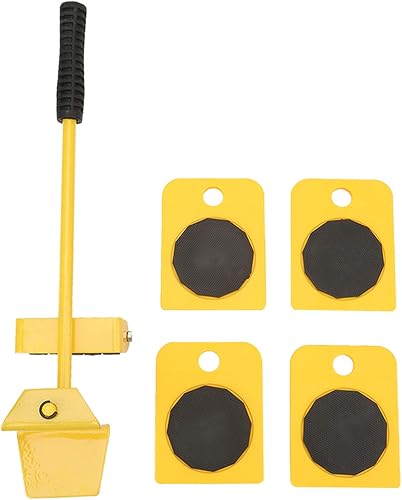 Miniatura 8 de Mover muebles, Movers de muebles con ruedas, Kit de transporte de muebles Jack Placa movible para objetos que llevan 330.7 lbs Lavadora Patines de