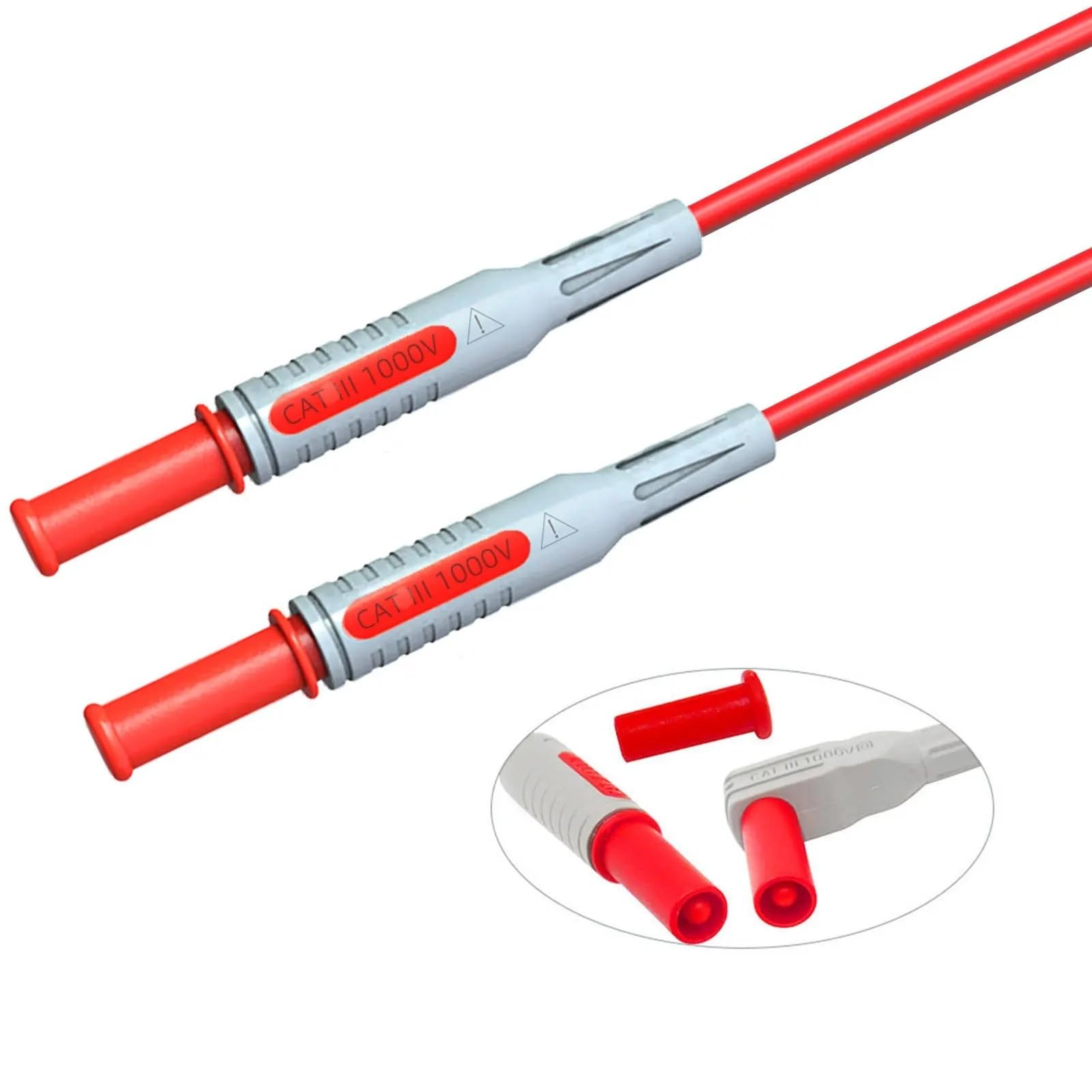 P1600B 20-teiliges Messleitungs-Set, 4-mm-Bananenstecker, Kfz-Prüfspitzen-Set, Multimeter-Sondenkabel-Set