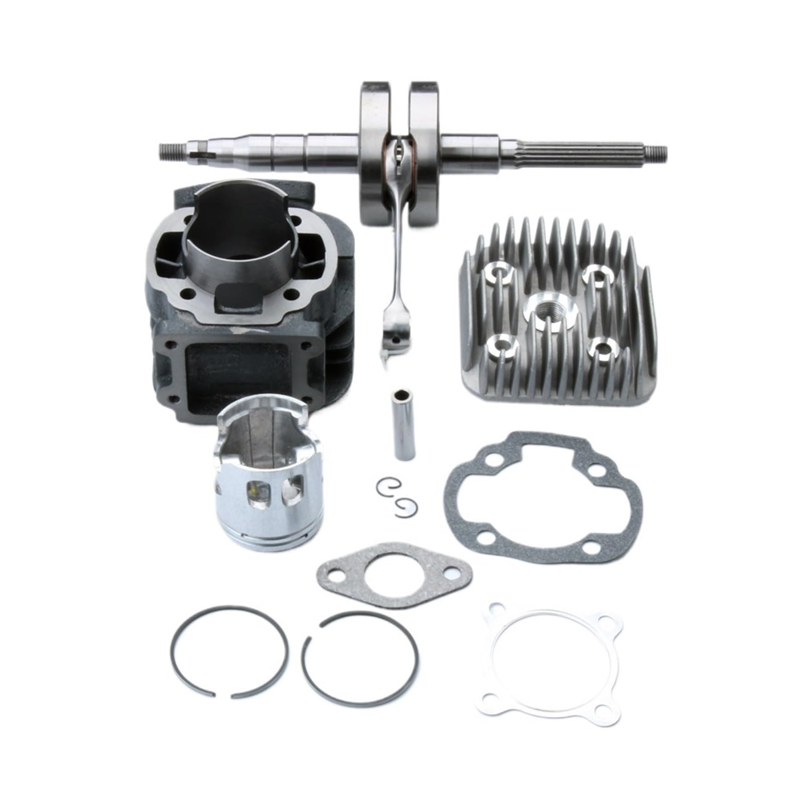 Scooter 70cc Big Bore Kit cilindro albero motore adatto per Pista 2 Scoop 50cc AC 47mm / 10mm Kit cilindro pistone albero motore Kit di modifica