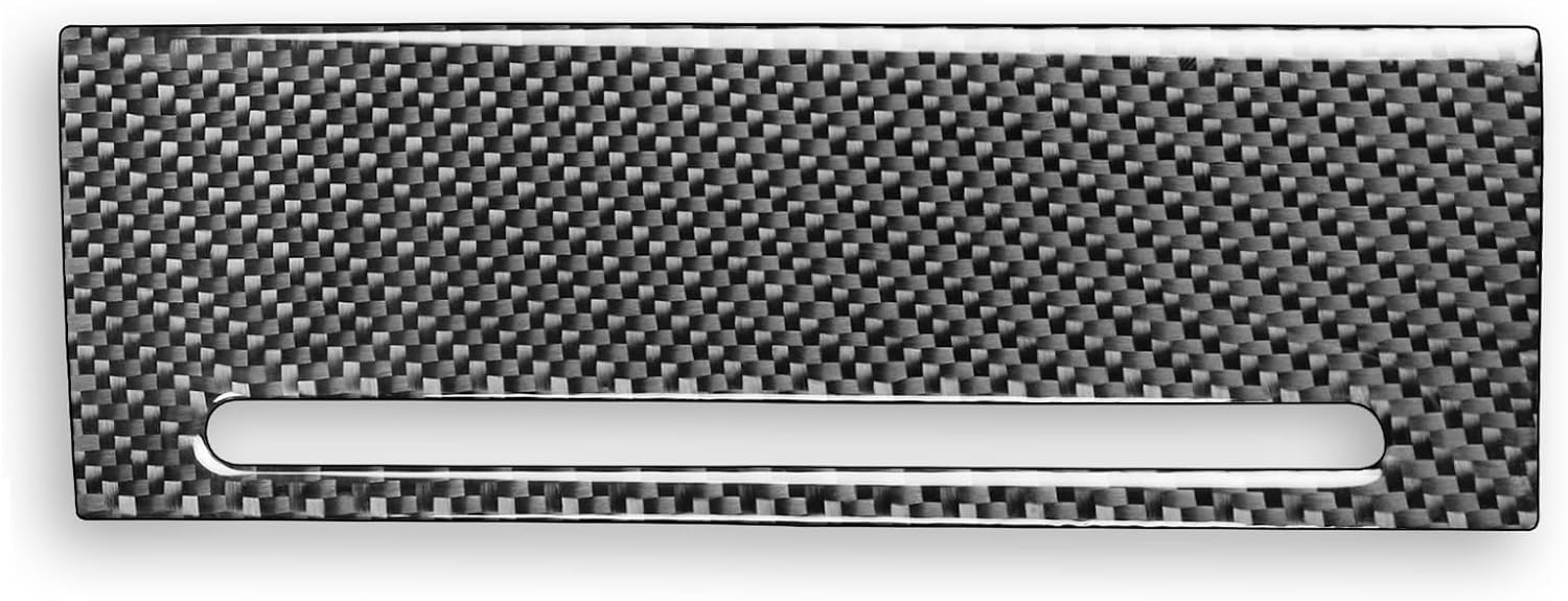 Carbon Fiber PC Vinyl Cover Trim Sticker Accessories Decoration Compatible with Audi A4 B7 2004-2009. (Rear Dashboard Instrument Panel 31, Red)