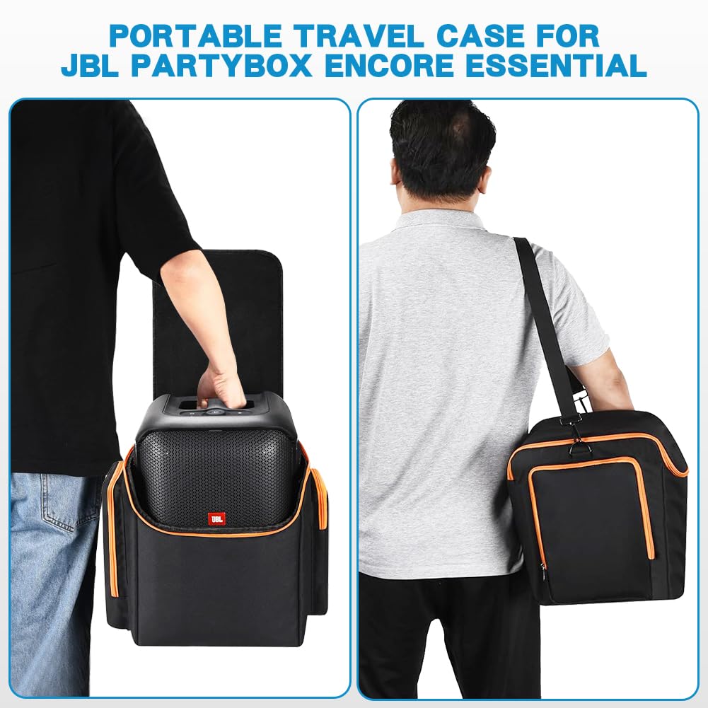 Le Sac de Transport pour Enceinte JBL PartyBox Encore Essential, Sac de Rangement avec bandoulière pour Accessoires de Microphone, Housse de Protection de Voyage