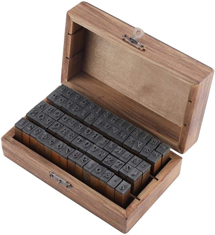UCEC Letter Stamps, 70pcs Alphabet Stamps for Clay, Wooden