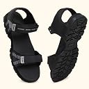 YOHO TrailMark Sports Sandals for Men | Footpharma Footbed | Anti-Skid Footwear for Outdoor Activites | 003 | Classic Black - UK 8 gallery image