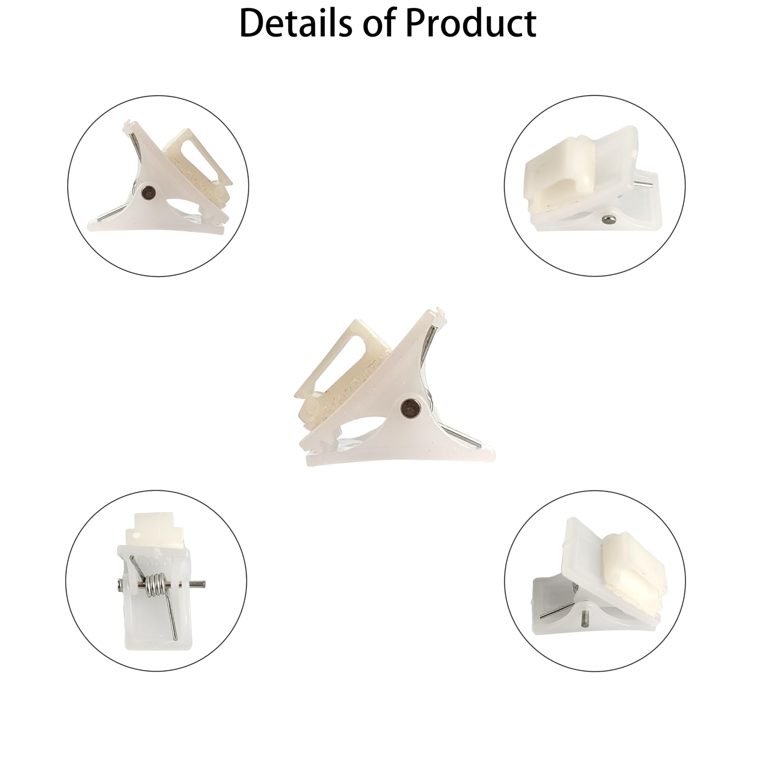6Pcs White Oxygen Tube Clips for Hats, Oxygen Nasal Cannula Clips for Ear Protection, Oxygen Cannula Holder Accessories, Oxygen Tube Clips for Caps