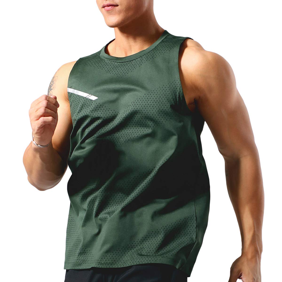 Allthemen 3er Pack Herren Tank Top Sport Sommer Tanktop Schnelltrocknendes Muskelshirt Achselshirts Ärmelloses Fitness Shirt