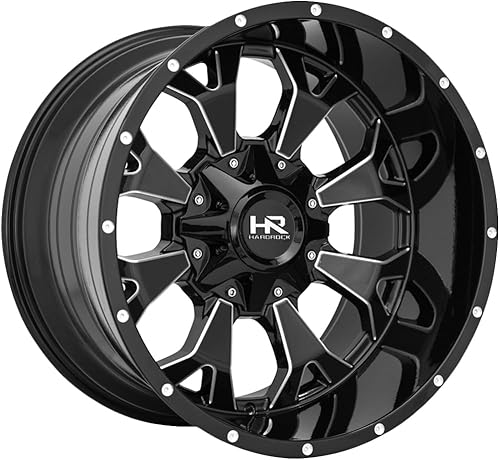 20x12 Hardrock Devastator Gloss Black Milled 6x135/139.7 ET-51 rueda/llanta