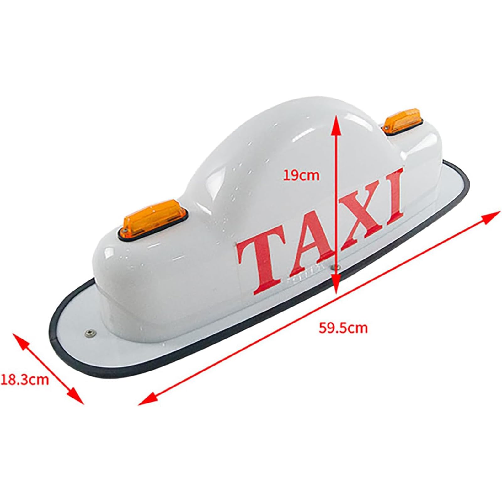Znak LED Taxi, Wodoodporny Podświetlany Znak na Dach Taksówki, Mocny Magnes Stały/Zapobiegający Zarysowaniom Samochodu, Żarówki Taksówkowe Do Wszystkich Pojazdów