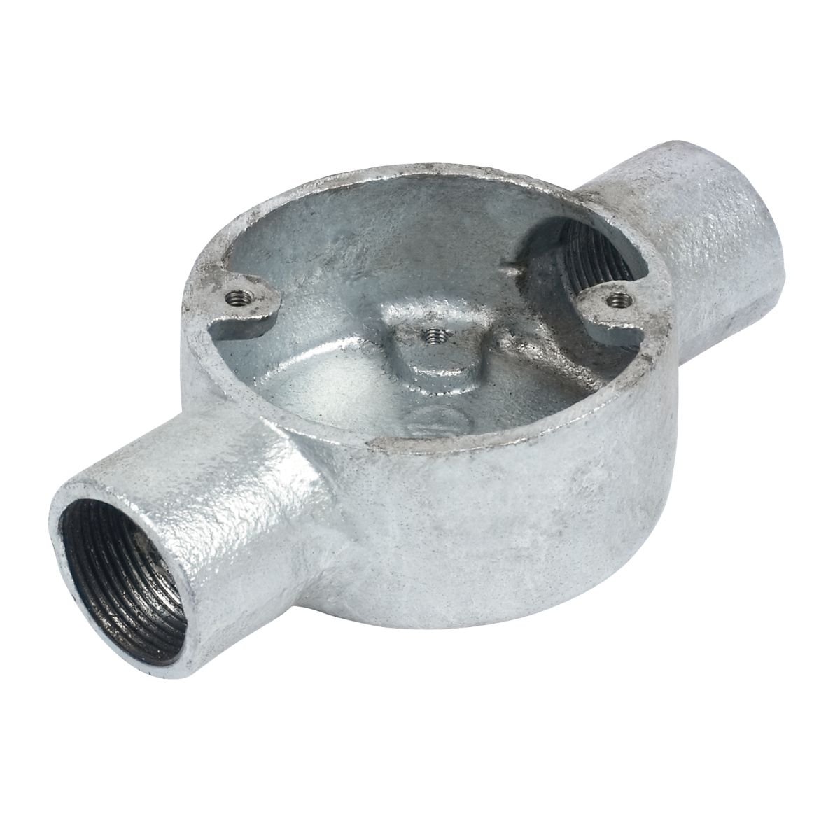 25mm 2 Way Galvanised Conduit Box