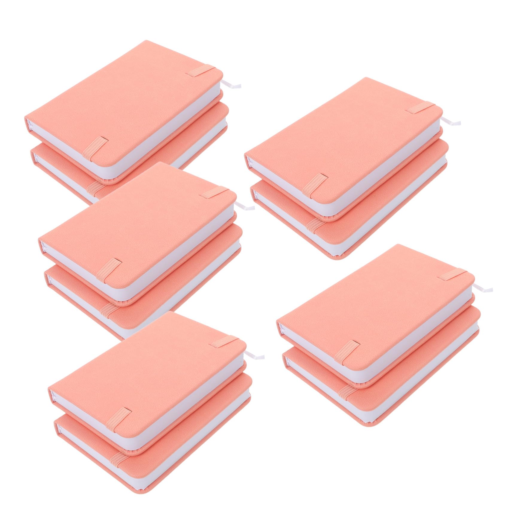 NUOBESTY 10pièces Lot de Carnets Mini Carnets de Poche à Pages Lignées et Marque-page Ruban Bloc-notes Portables pour Prise de Notes et Organisation Quotidienne
