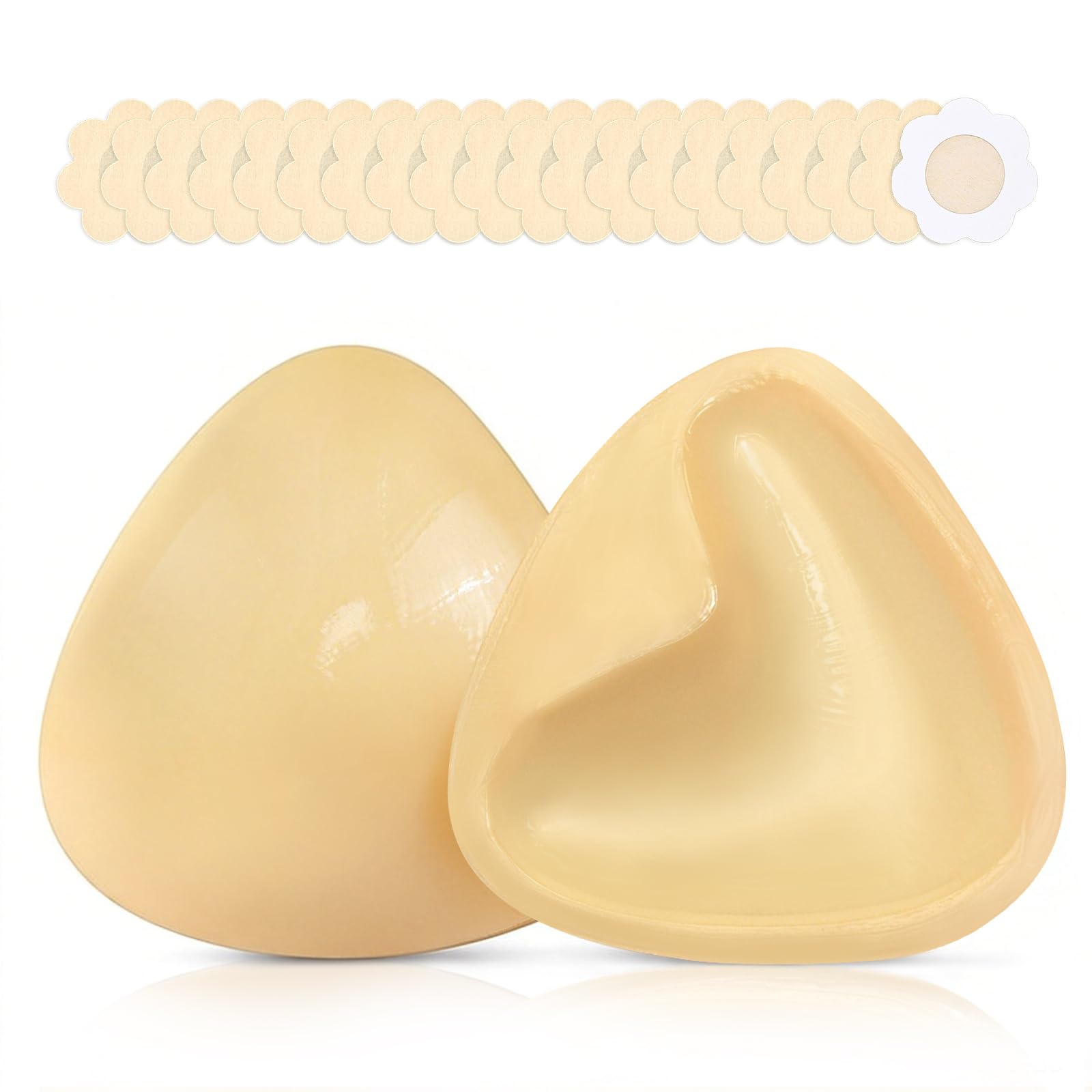 sularpek Klejony biustonosz, samoprzylepne podkładki pushpads, dwustronne klejenie, 2 w 1 Pushpads, Sticky Bra silikonowe podkładki