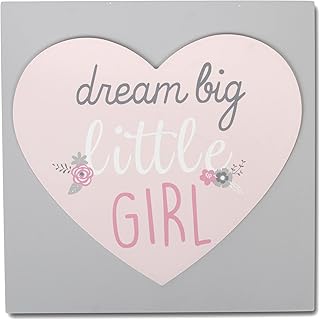 Fisher Price Dream Big Little Girl Wooden Nursery Wall Art, Woodland Wonders Collection