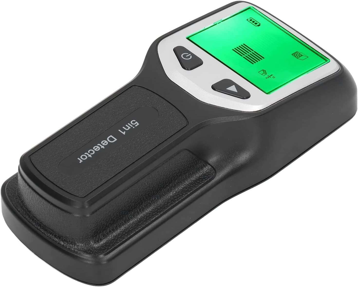 Escáner de pared: detector de madera eléctrico 5 en 1, escáner de pared con sensor con pantalla LCD, búsqueda central y advertencia de sonido para la detección de postes metálicos de alambre de CA d