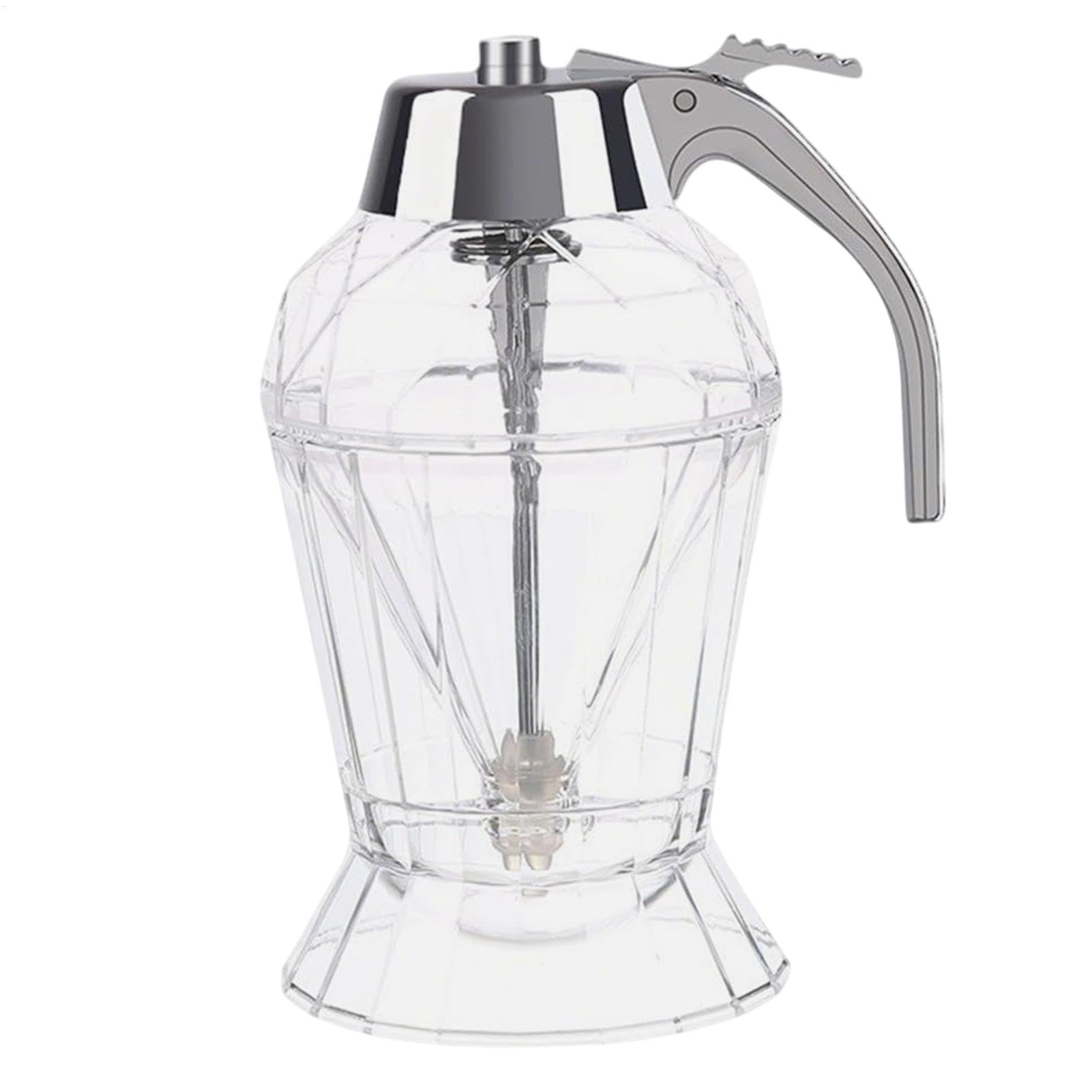 Honey Jar Pot with Stand - Maple Syrup Holder, Maple Syrup Holder Container with Stand | Honey Dispenser, No Drip Honey Container, Kitchen Storage Pot for Home Kitchen Coffee Bars Honey