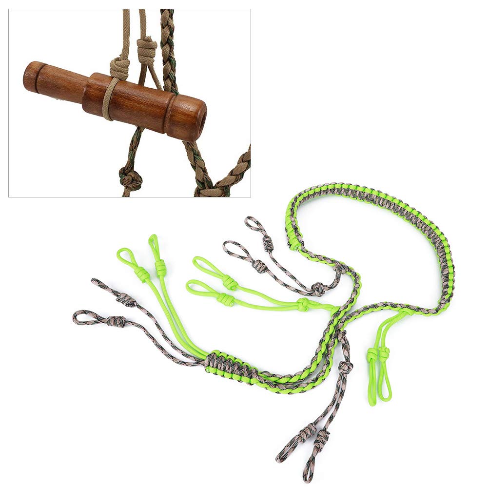 Gavigain Cor per Chiamata per Anatre, Collana da Caccia Cor con Fischietto per chiamate in Oca Intrecciato Porta Cor Portatile rego ILE Collana in Paracord per Uccelli