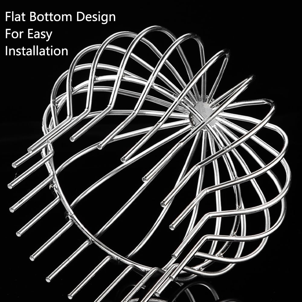 Coperture di scarico per grondaie, 2 filtri in acciaio inox, protezione per foglie, muschio, fango, detriti (adatti per fori di diametro 160 mm)