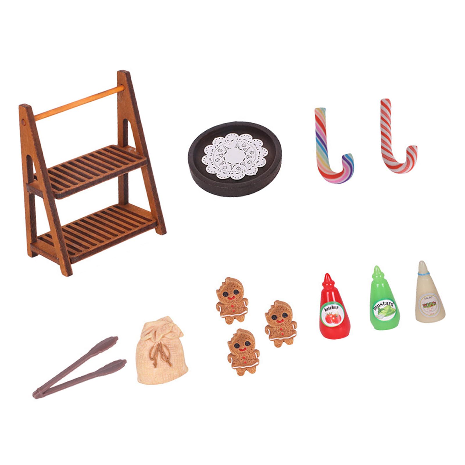 TQUXNGA Realistische Poppenhuizen Cake Display Plank Gebak Hars Structuur Voor Miniatuur Meubels Houten Meubels Display Houder TQUXNGA Realistische Poppenhuizen Cake Display Plank Gebak Hars Structuur Voor Miniatuur Meubels Houten Meubels Display Houder