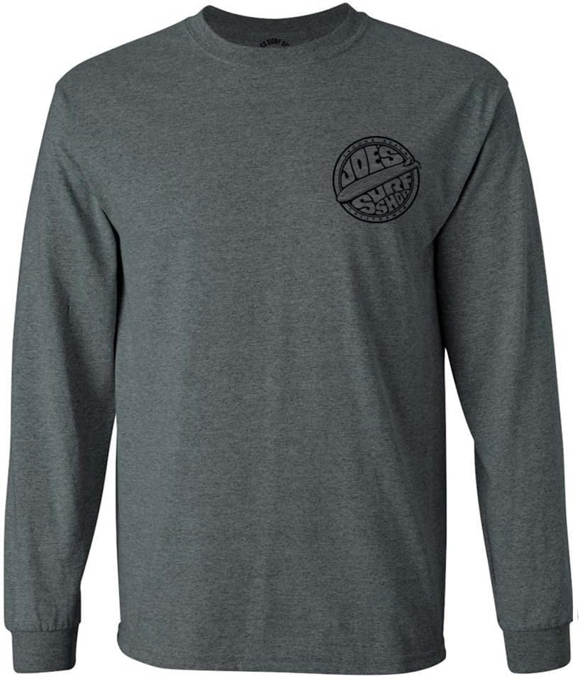 JOES SURF SHOP Men's Fins Up Logo Long Sleeve T-Shirts