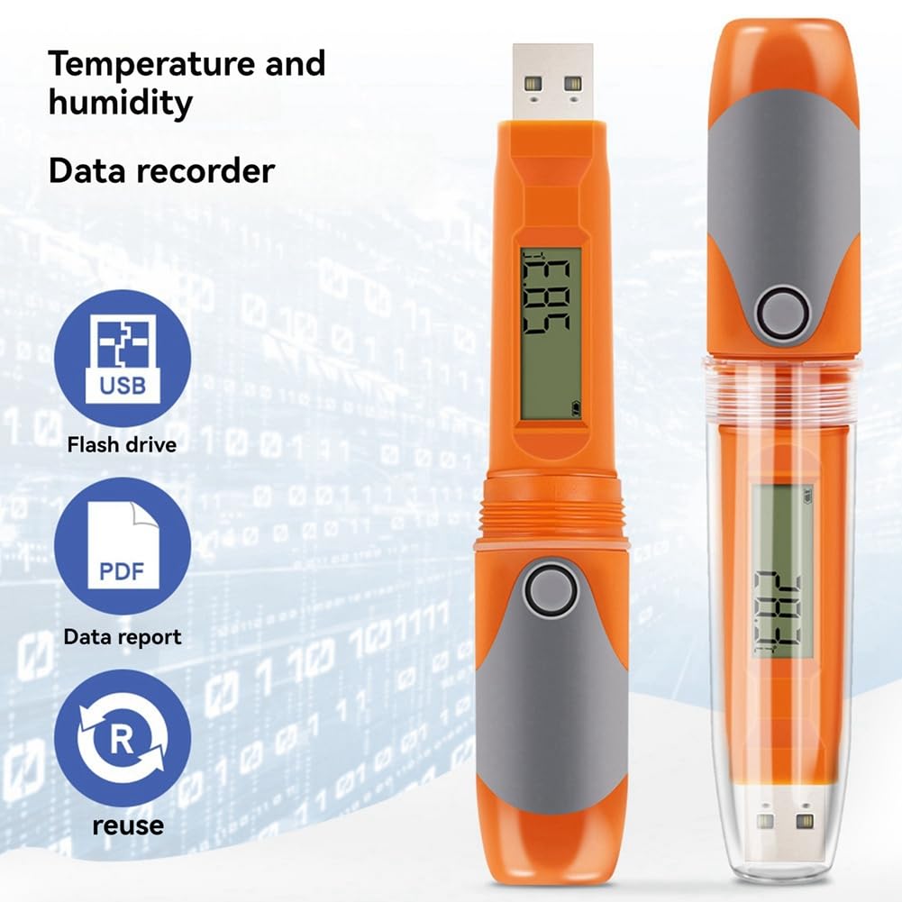 RC-51H rejestrator danych USB do pomiaru temperatury i wilgotności 32000 punktów o dużej pojemności rejestrator temperatury i wilgotności