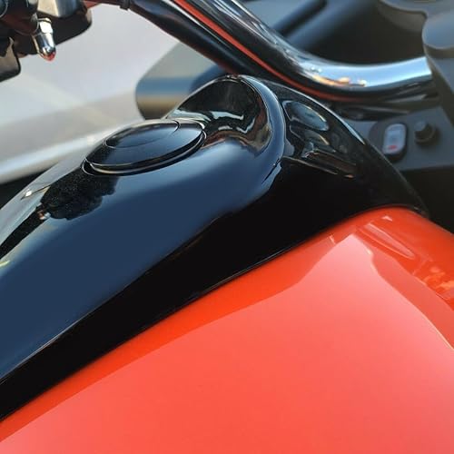 Miniatura 7 de KUAFU Cubierta para consola de combustible y tapa de tanque de gasolina compatible con Harley Touring Road Glide Electra Glide Tri Glide Ultra