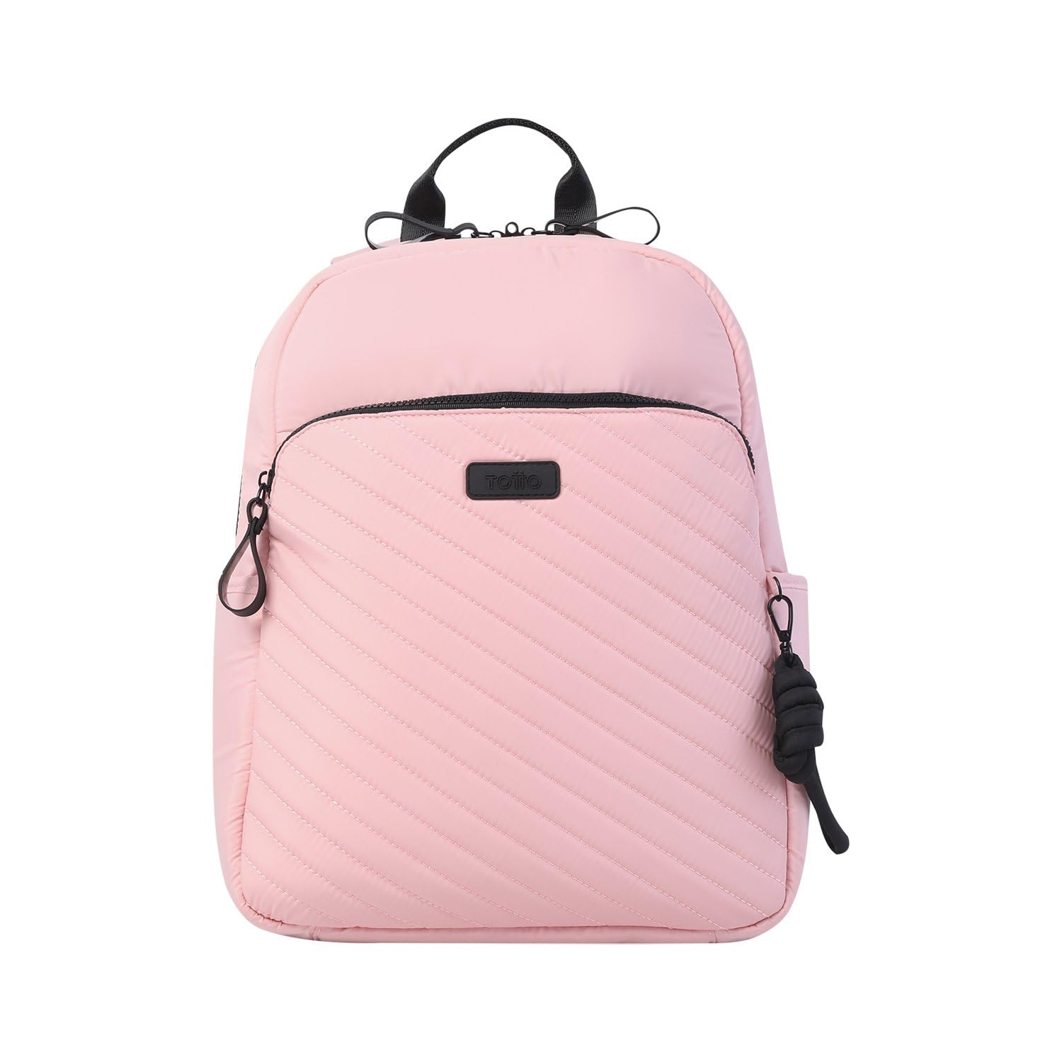 TOTTO - Mochila para Ordenador Portátil de 15,4 Pulgadas, Modelo Arlyn M, 1 Compartimento, Bolsillo con Organizador, Bolsillos Botella, Espaldar Acolchado, Correa para Maleta, Color Peachskin