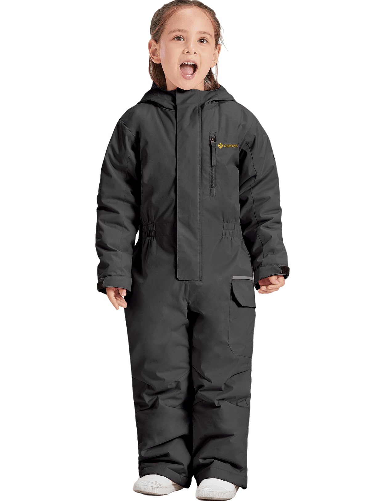 GEMYSE Enfants Combinaisons de ski une pièce Combinaisons Garçons Filles Combinaisons d'hiver imperméables