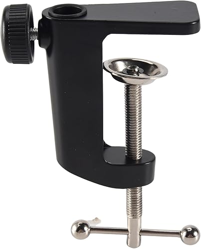 Abrazadera de montaje de mesa de metal resistente para micrófono Brazo de suspensión Soporte de brazo de tijera, negro, 423921