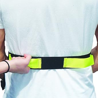 MTS Medical Supply Economy Gait Belt with Hand Grips, Patient Transfer and Walking Gait Belt with Plastic Buckle for Caregiver, Nurse, Therapist, 48'