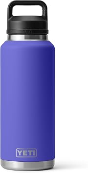 YETI Rambler 46 oz Bottle, Leakproof, Vacuum Insulated, Stainless Steel with Chug Cap, Ultramarine Violet